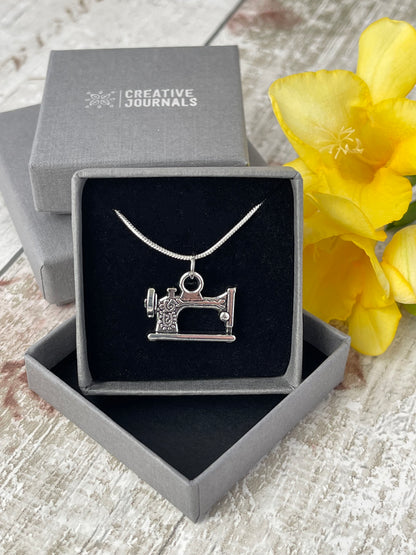 Sewing Machine (Large) Charm Necklace