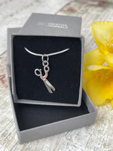 Load image into Gallery viewer, Sewing Scissors Charm Necklace
