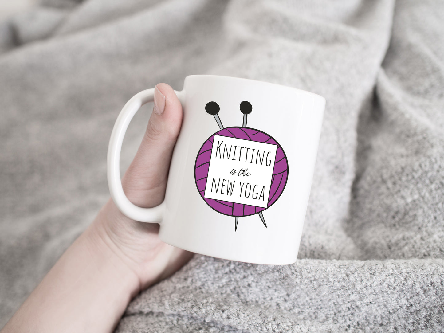 Knitting is the New Yoga Mug